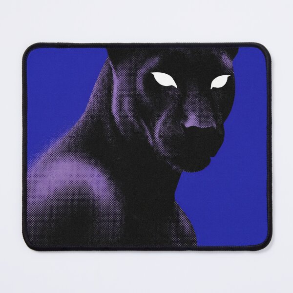 Item preview, JAGUAIRE Neon Blue Phantom Jaguar | Dark Wildlife Illustration designed and sold by Collision19.