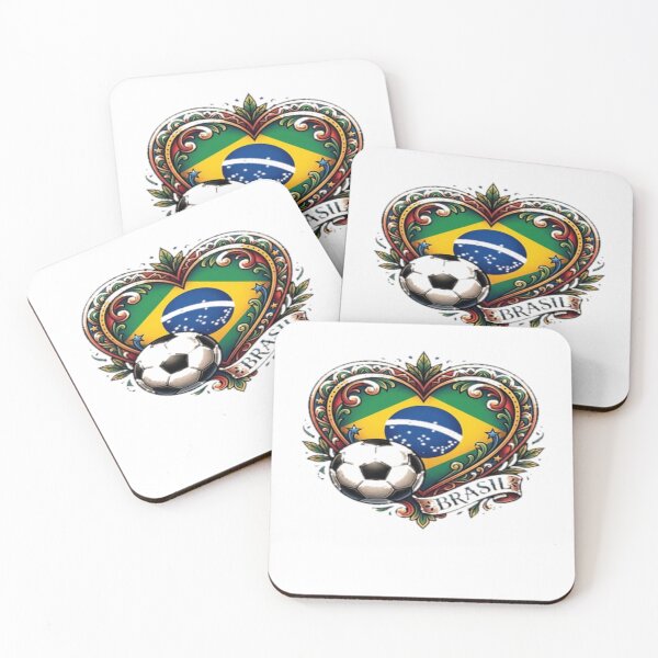 Item preview, Brazil Heart — Neo Traditional Football Illustration World Cup 2026 Boxy T-Shirt designed and sold by RKdrawings.