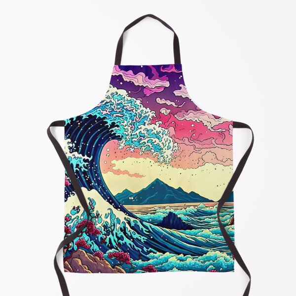 Item preview, Sakura Wave Sunset – Japanese Ukiyo-e Inspired Ocean Art part 2 designed and sold by ITsyxuanart.