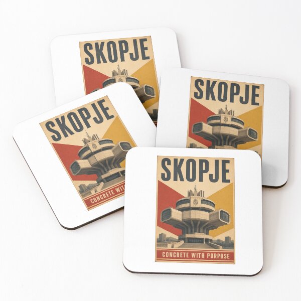 Item preview, Skopje Central Post Office – Vintage Brutalist Poster designed and sold by Soft Panic Studio.