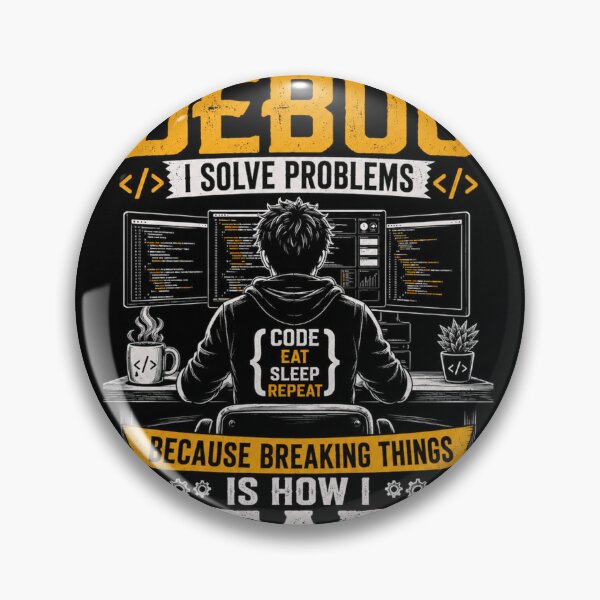 Item preview, ​I Don't Debug I Solve Problems Funny Coding Developer designed and sold by GUINewAlex.