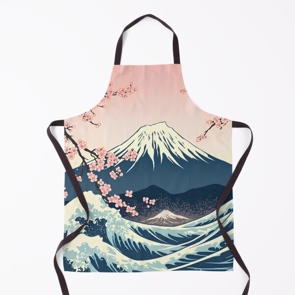 Item preview, Mount Fuji & Sakura Waves – Japanese Ukiyo-e Inspired Landscape Art designed and sold by ITsyxuanart.
