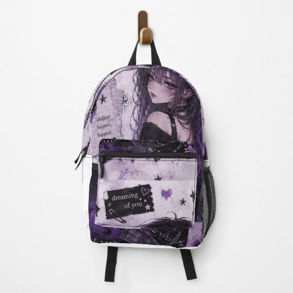Item preview, Purple Gothic Anime Aesthetic Portrait designed and sold by Chromaluxe.