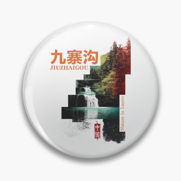 Item preview, Eternal Jiuzhaigou Nature In Layers Waterfall designed and sold by EdvvinStudios.
