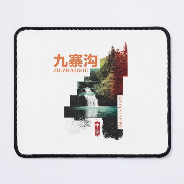 Item preview, Eternal Jiuzhaigou Nature In Layers Waterfall designed and sold by EdvvinStudios.