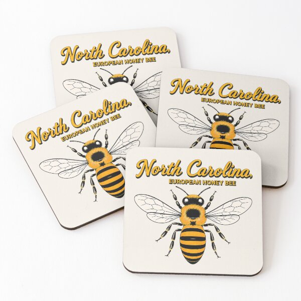 Item preview, North Carolina European Honey Bee Poster designed and sold by The-Drip-Studio.