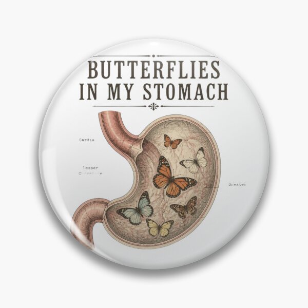 Item preview, Butterflies In My Stomach | Cute Vintage Pun Design designed and sold by LegacyWave.