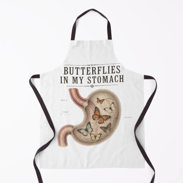 Item preview, Butterflies In My Stomach | Cute Vintage Pun Design designed and sold by LegacyWave.