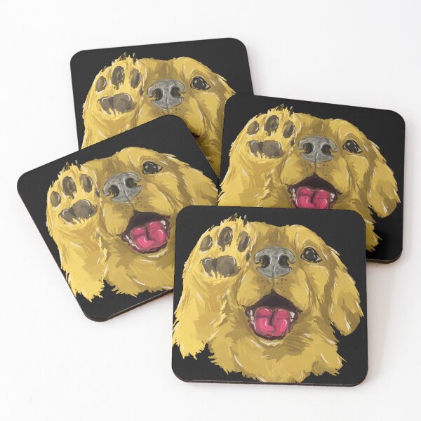 Item preview, Golden Retriever Waves Paw designed and sold by Antiope33.