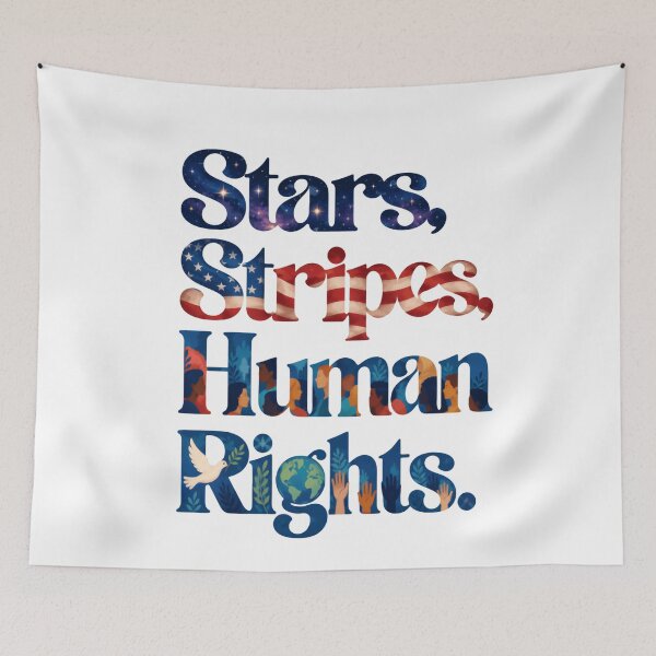 Item preview, Stars, Stripes, Human Rights. American Social Justice Advocate designed and sold by HumansStuck12.