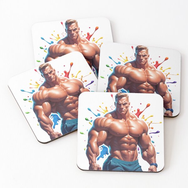 Item preview, Sticker - Decal - Explosive Muscle Art – Color Splash Physique designed and sold by ForeverPrintsOK.