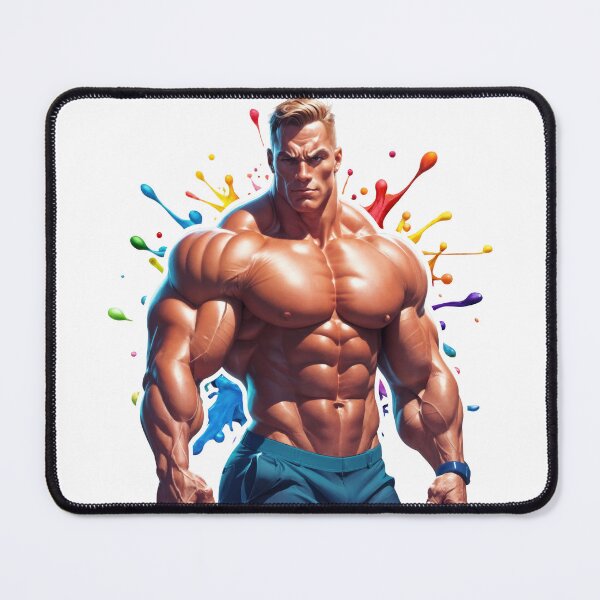 Item preview, Sticker - Decal - Explosive Muscle Art – Color Splash Physique designed and sold by ForeverPrintsOK.