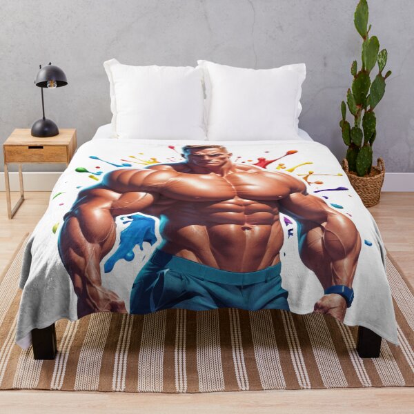 Item preview, Sticker - Decal - Explosive Muscle Art – Color Splash Physique designed and sold by ForeverPrintsOK.