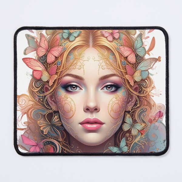 Item preview, Ethereal Butterfly Dreams: Fairy Tale Portrait designed and sold by ToxicInkArt.