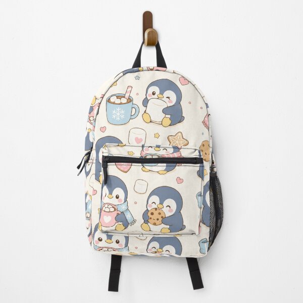 Item preview, Penguin Marshmallow Kawaii Pattern designed and sold by Soft Berry Studio.