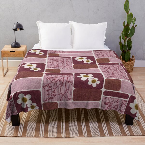 Item preview, Vintage Floral Patchwork Throw Blanket & Tapestry Decor designed and sold by CoolGTees.