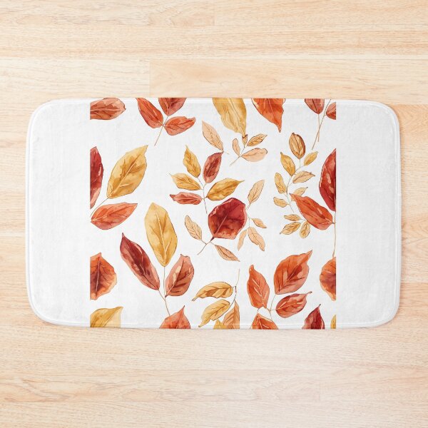 Item preview, Watercolor Autumn Leaves Fall Pattern Botanical Art designed and sold by Luna-Flow.