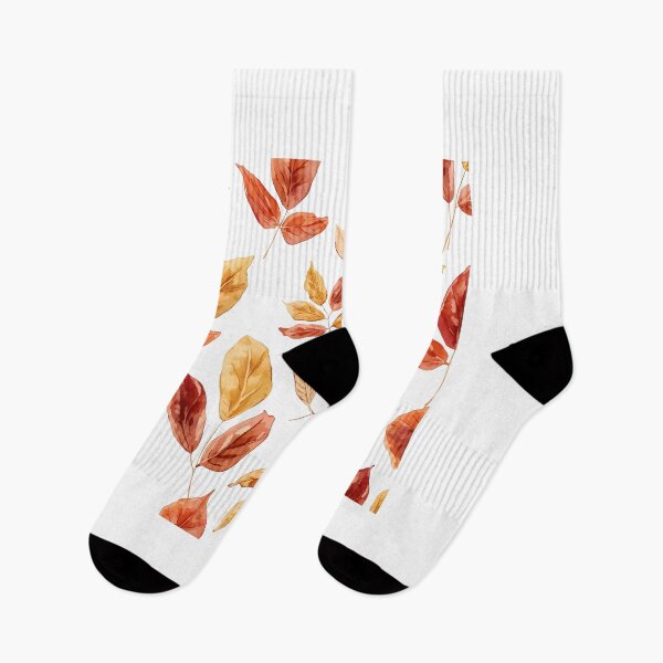Item preview, Watercolor Autumn Leaves Fall Pattern Botanical Art designed and sold by Luna-Flow.
