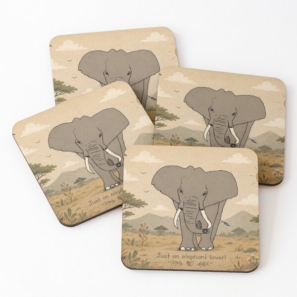 Item preview, Just an Elephant Lover Cute Wildlife Safari designed and sold by Fei Long Design Hub.