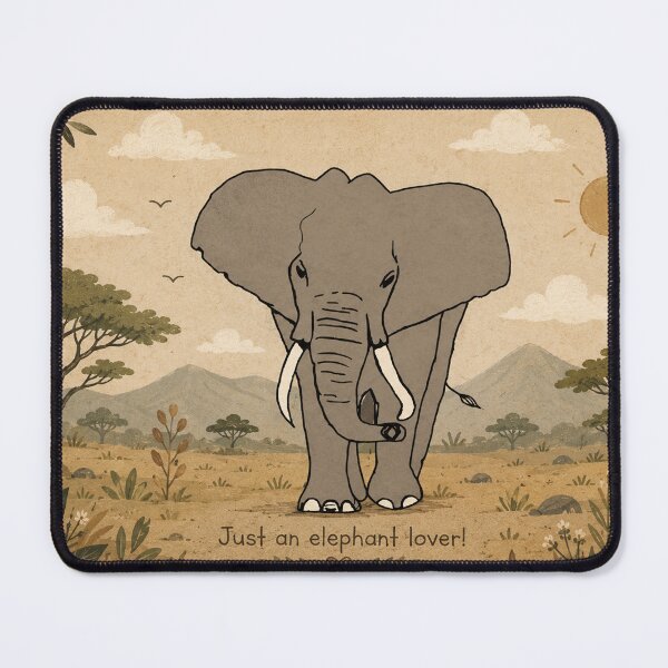 Item preview, Just an Elephant Lover Cute Wildlife Safari designed and sold by Fei Long Design Hub.