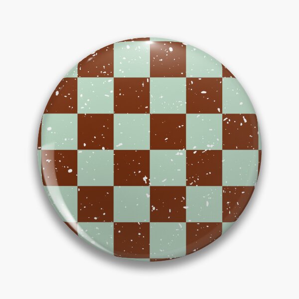 Item preview, Vintage Checker Pattern | Brown Mint Distressed Retro Seamless designed and sold by Dino-Lune.
