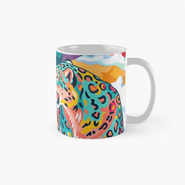 Item preview, Vibrant Tropical Leopard Naive Art Illustration designed and sold by BLUESKY11a.