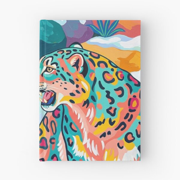 Item preview, Vibrant Tropical Leopard Naive Art Illustration designed and sold by BLUESKY11a.