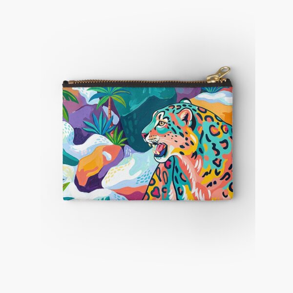 Item preview, Vibrant Tropical Leopard Naive Art Illustration designed and sold by BLUESKY11a.