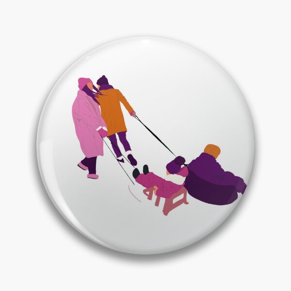 Item preview, Winter Family Walk with Sled designed and sold by VectOstyle.