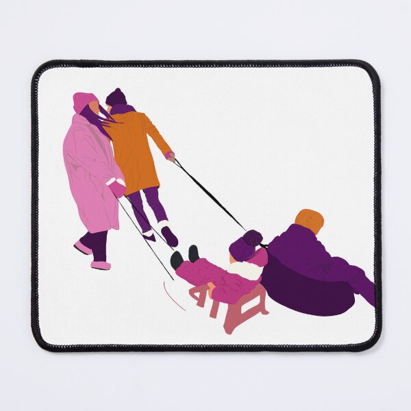 Item preview, Winter Family Walk with Sled designed and sold by VectOstyle.