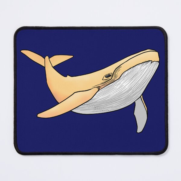 Item preview, Hand drawn Yellow Whale Swimming Ocean Marine Life Line Art designed and sold by ubborn.