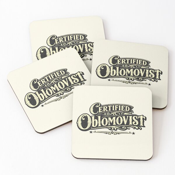 Item preview, Certified Oblomovist – Vintage Literary Humor Design designed and sold by Nerd Romance Café.