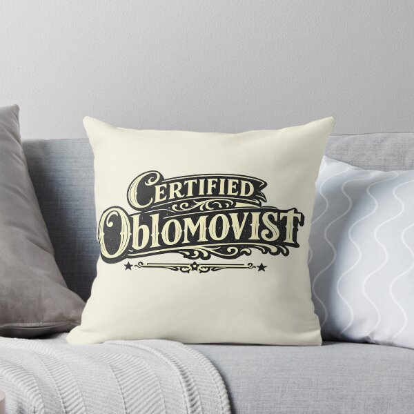 Item preview, Certified Oblomovist – Vintage Literary Humor Design designed and sold by Nerd Romance Café.