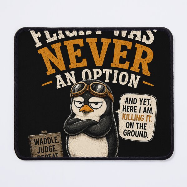 Item preview, Penguin on the ground flying is not an option. designed and sold by Giewont.