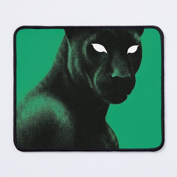 Item preview, JAGUAIRE Pastel Emerald Phantom Jaguar | Dark Wildlife Illustration designed and sold by Collision19.