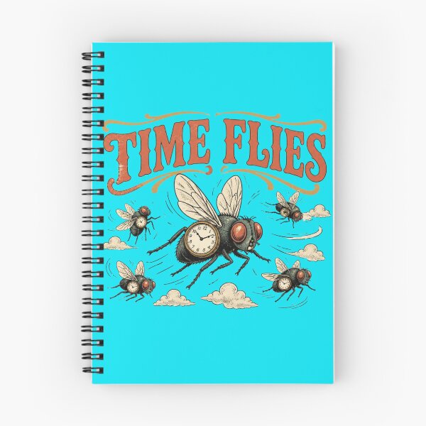 Item preview, Time Flies | Funny Vintage Clock Fly Pun designed and sold by LegacyWave.