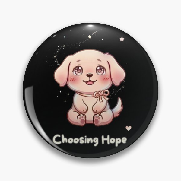 Item preview, Choosing Hope Dog – Cute Optimistic Puppy Sticker, Soft Aesthetic, Moody Paws Club designed and sold by VibeAura™.