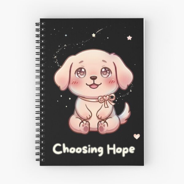 Item preview, Choosing Hope Dog – Cute Optimistic Puppy Sticker, Soft Aesthetic, Moody Paws Club designed and sold by VibeAura™.
