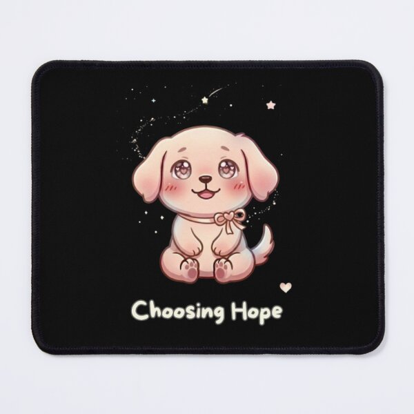 Item preview, Choosing Hope Dog – Cute Optimistic Puppy Sticker, Soft Aesthetic, Moody Paws Club designed and sold by VibeAura™.