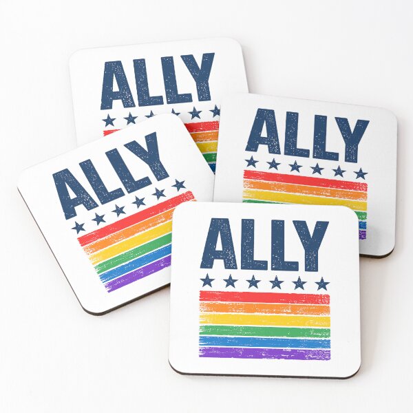 Item preview, LGBTQ Ally Rainbow Stars LGBT Flag designed and sold by wansilastomi.