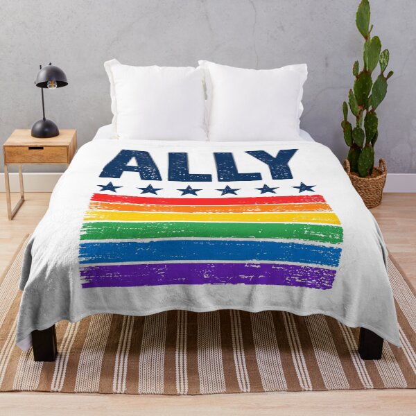 Item preview, LGBTQ Ally Rainbow Stars LGBT Flag designed and sold by wansilastomi.