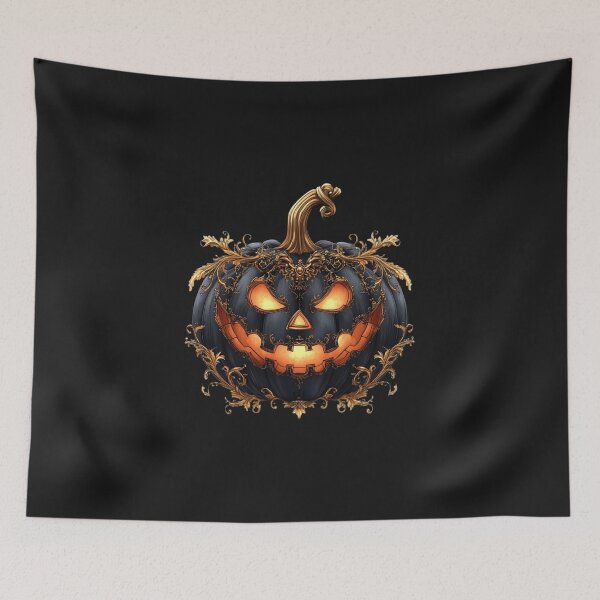Item preview, Pumpkin Baroque Gold Halloween Tee designed and sold by Log77.