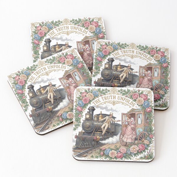 Item preview, The Truth Unfolds Victorian Storybook Floral Escape Art designed and sold by MAGICKEY2024.