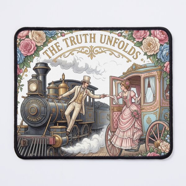 Item preview, The Truth Unfolds Victorian Storybook Floral Escape Art designed and sold by MAGICKEY2024.