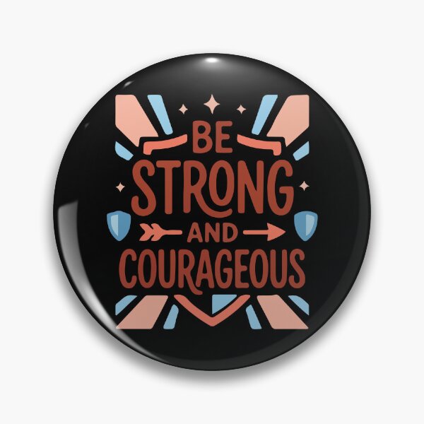 Item preview, Be Strong and Courageous – Christian Faith Quote designed and sold by stylishdzign.