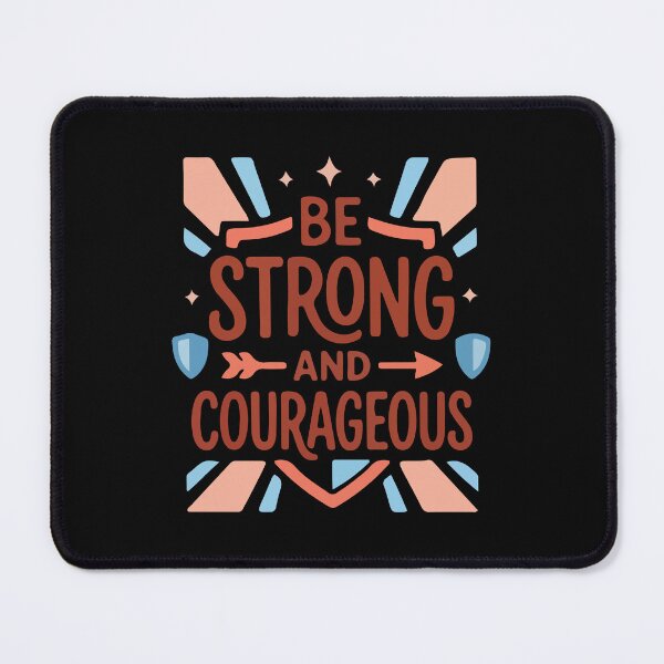 Item preview, Be Strong and Courageous – Christian Faith Quote designed and sold by stylishdzign.