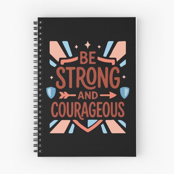 Item preview, Be Strong and Courageous – Christian Faith Quote designed and sold by stylishdzign.