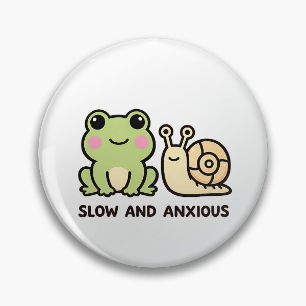 Item preview,  Slow And Anxious Snail Frog Shirt | Funny Kawaii Introvert Te designed and sold by Arties4Bread⭐⭐⭐⭐⭐.