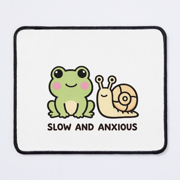 Item preview, Slow And Anxious Snail Frog Shirt | Funny Kawaii Introvert Te designed and sold by Arties4Bread⭐⭐⭐⭐⭐.
