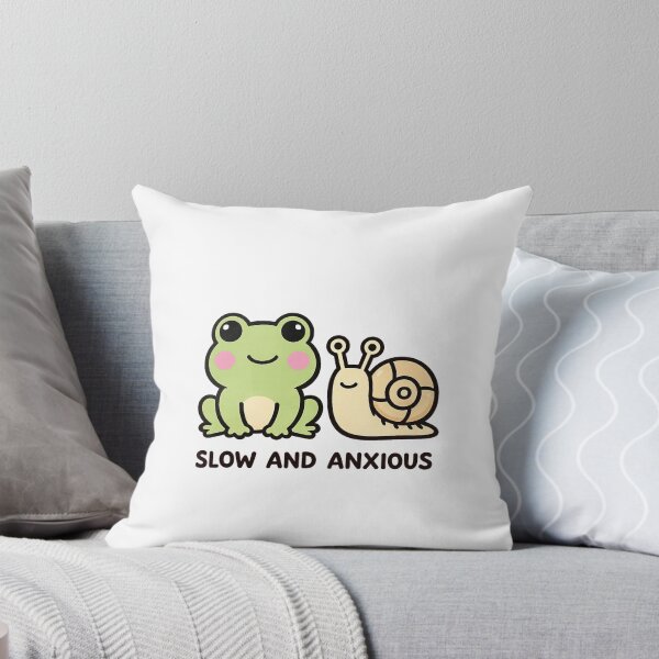 Item preview,  Slow And Anxious Snail Frog Shirt | Funny Kawaii Introvert Te designed and sold by Arties4Bread⭐⭐⭐⭐⭐.